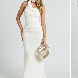Showpo One Shoulder White Dress